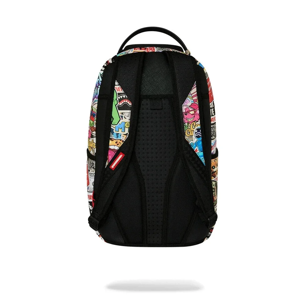 Sprayground Life's A Movie Backpack Unisex Multi Graphic Shoulder Strap SPR289